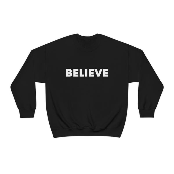 Believe Positive Affirmation Graphic Sweatshirt