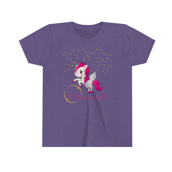 Cute As Can Be Unicorn Kids Graphic Tee