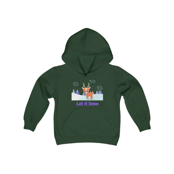 Let It Snow Reindeer Kids Hoodie