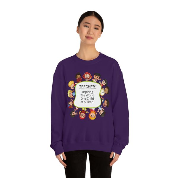 Teacher Inspiring Children Graphic Sweatshirt