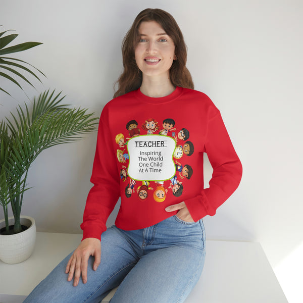 Teacher Inspiring Children Graphic Sweatshirt